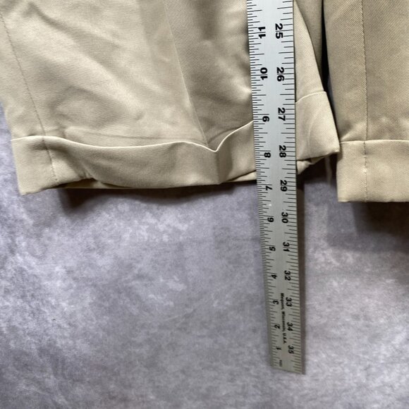 IZOD Golf Pants 36x32 Beige/Tan Fits (36x29) Performance Outdoors Pleated - Picture 7 of 9